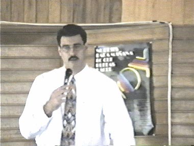 Bro. Joe Salgado, Pastor of Village Green MBC Preaching the Word in Colombia